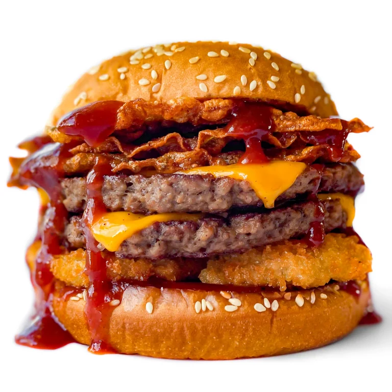 Vegan Western Bacon Cheeseburger