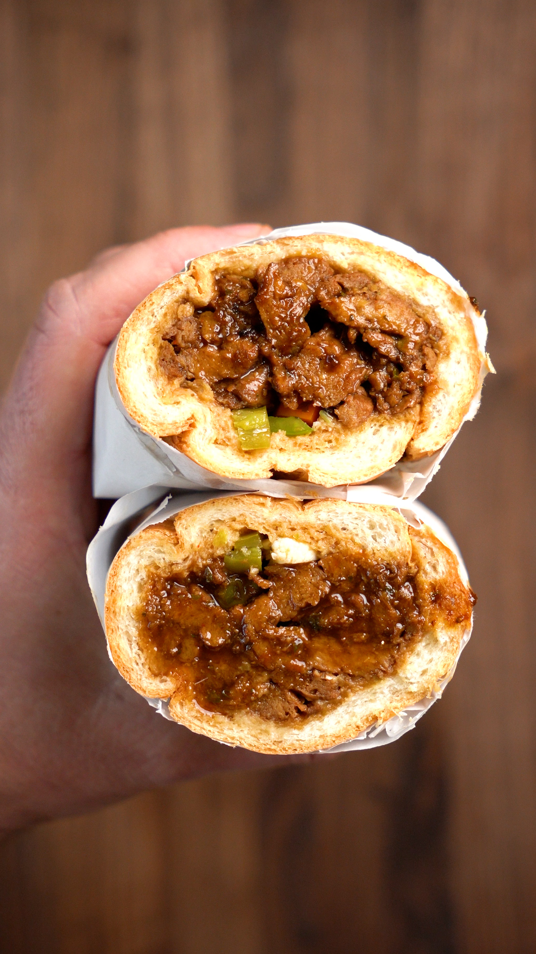 Vegan Italian Beef Thee Burger Dude