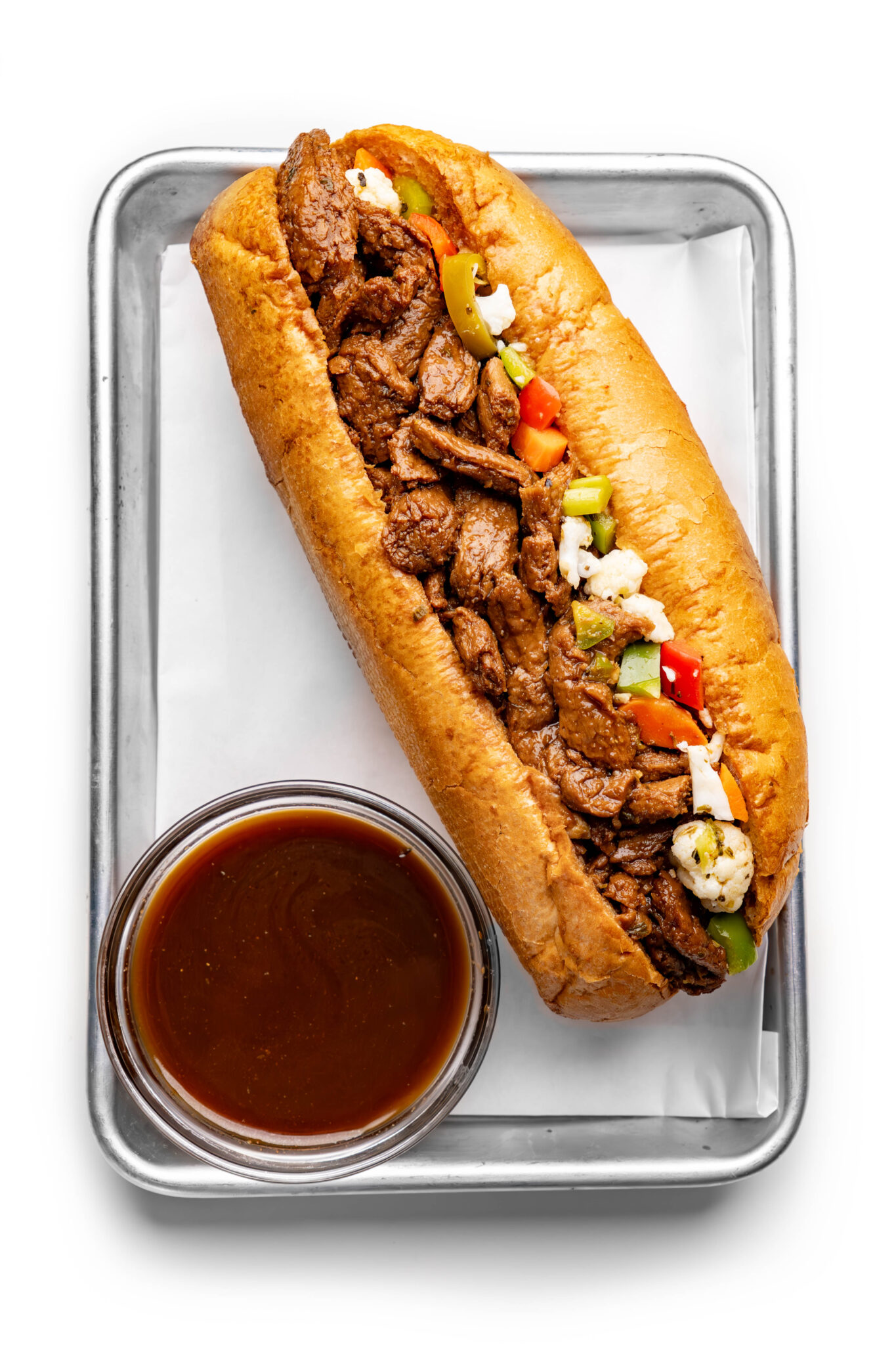 Vegan Italian Beef Thee Burger Dude